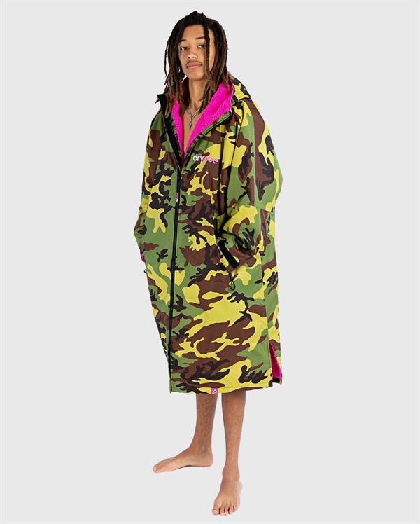 Dryrobe Advance Long Sleeve - Camo/Pink